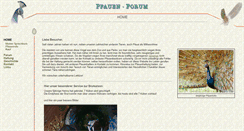 Desktop Screenshot of pfauenforum.de